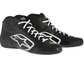 ALPINESTARS TECH 1-KSTART SHOE BLACK WHITE SZ 7