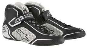 ALPINESTARS TECH 1-T SHOE BLACK SILVER SZ 8.5
