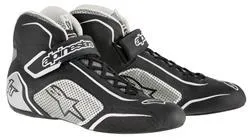 ALPINESTARS TECH 1-T SHOE BLACK SILVER SZ 8.5