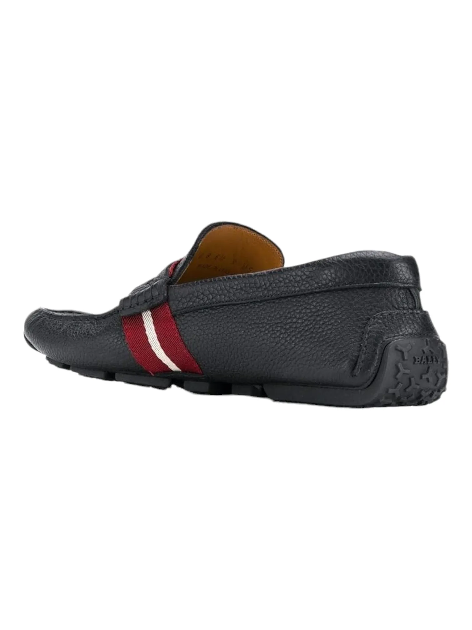 Bally Pietro Men's 6228298 Black Grained Leather Loafers US 11 MSRP $440