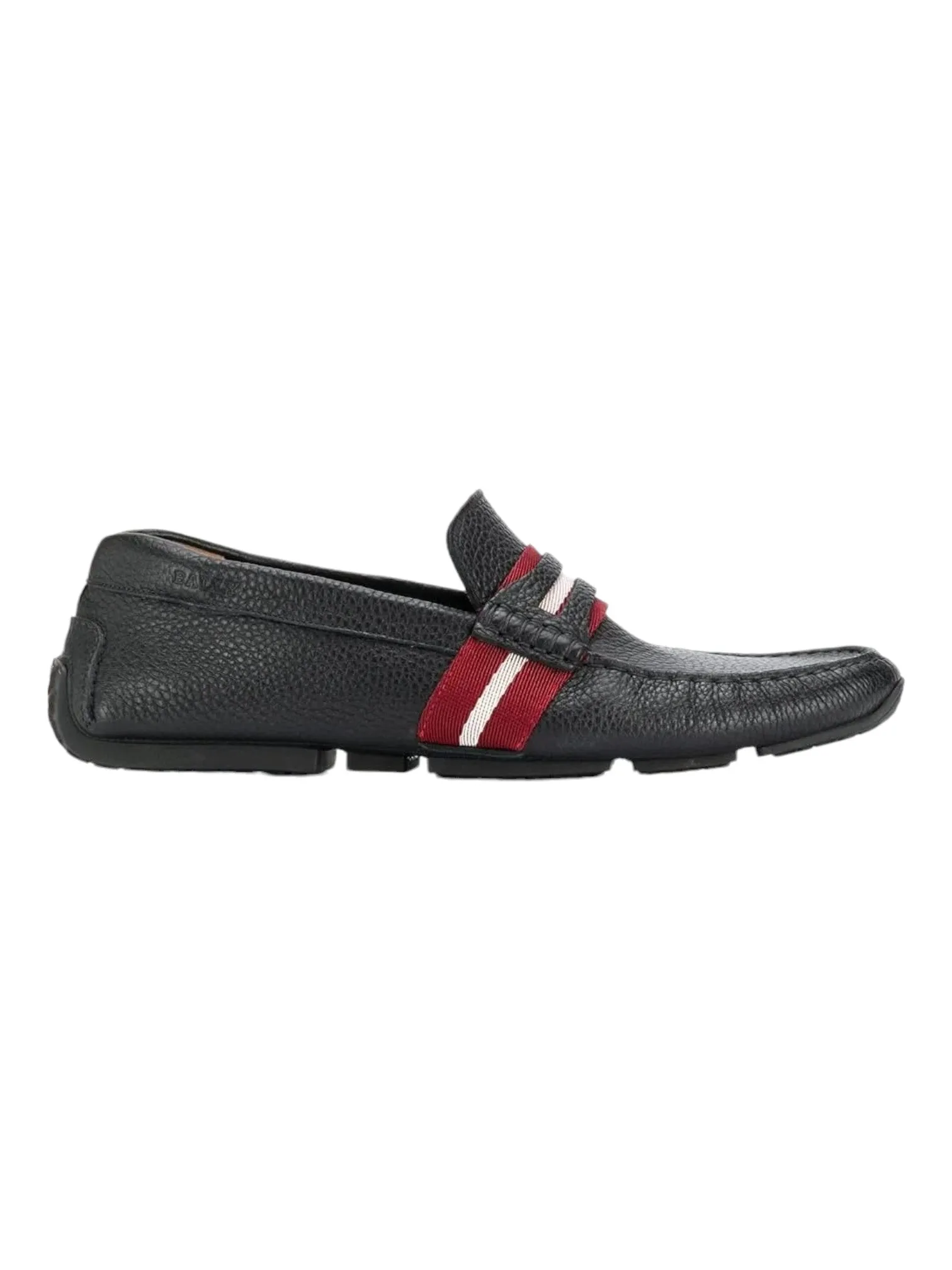 Bally Pietro Men's 6228298 Black Grained Leather Loafers US 11 MSRP $440