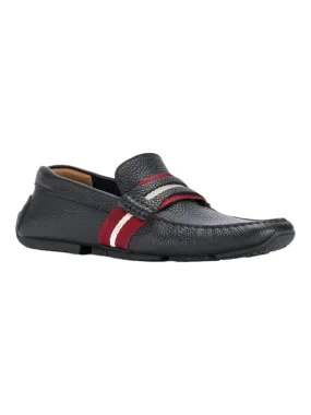Bally Pietro Men's 6228298 Black Grained Leather Loafers US 11 MSRP $440