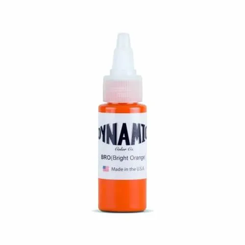 Dynamic Bright Orange Tattoo Ink
