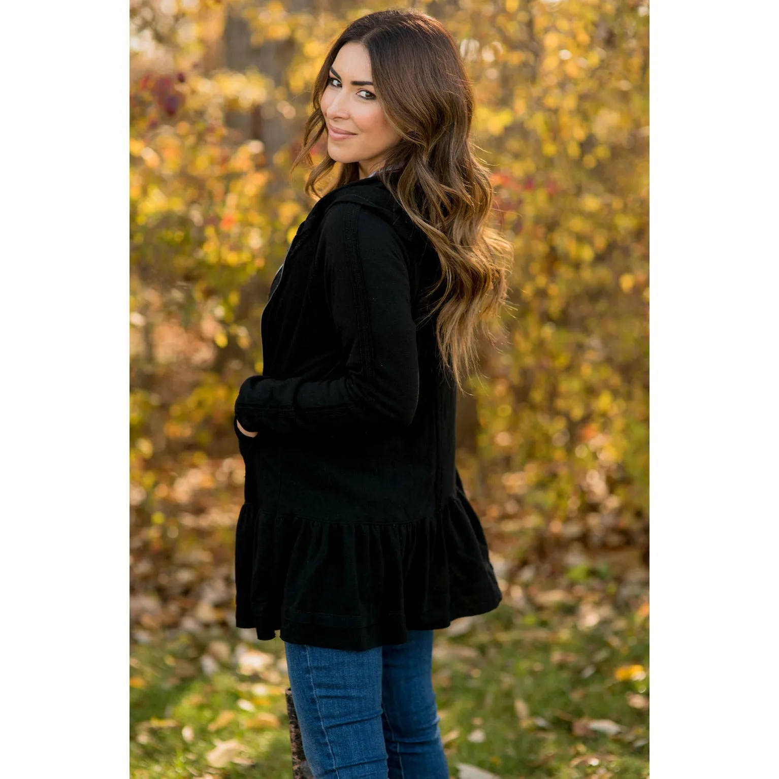 Easy Wear Flutter Bottom Zip Jacket