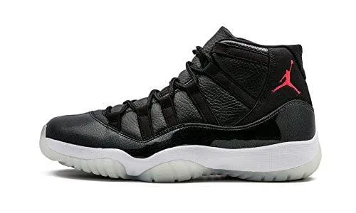 Nike Mens Air Jordan 11 Retro 72/10" Black/Gym Red-White-Anthracite Leather Size 12