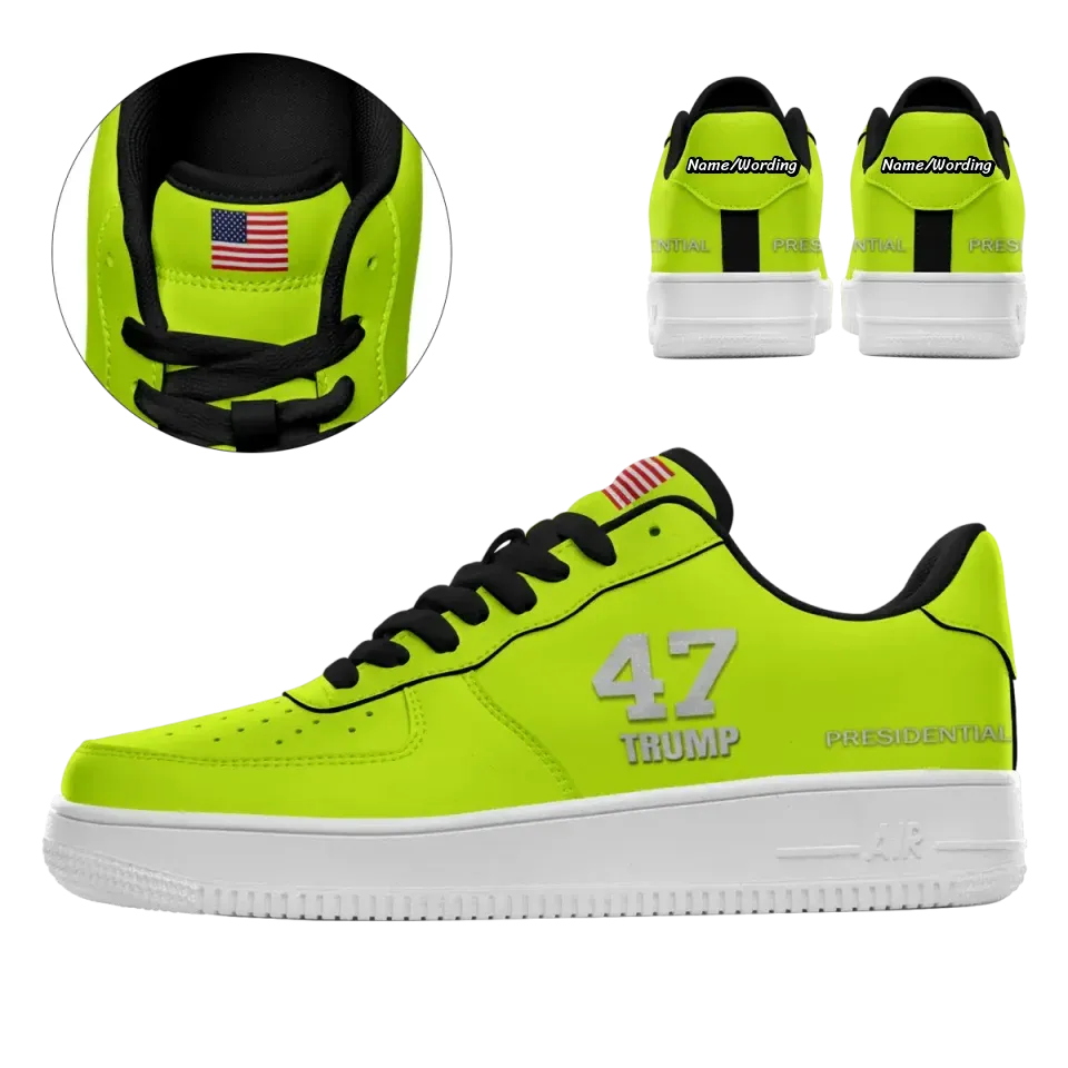 Personalized Trump 47 Sneakers, Custom Stylish Shoes, Comfortable Unisex Shoes