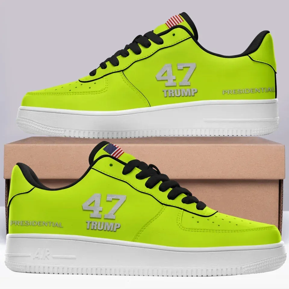 Personalized Trump 47 Sneakers, Custom Stylish Shoes, Comfortable Unisex Shoes