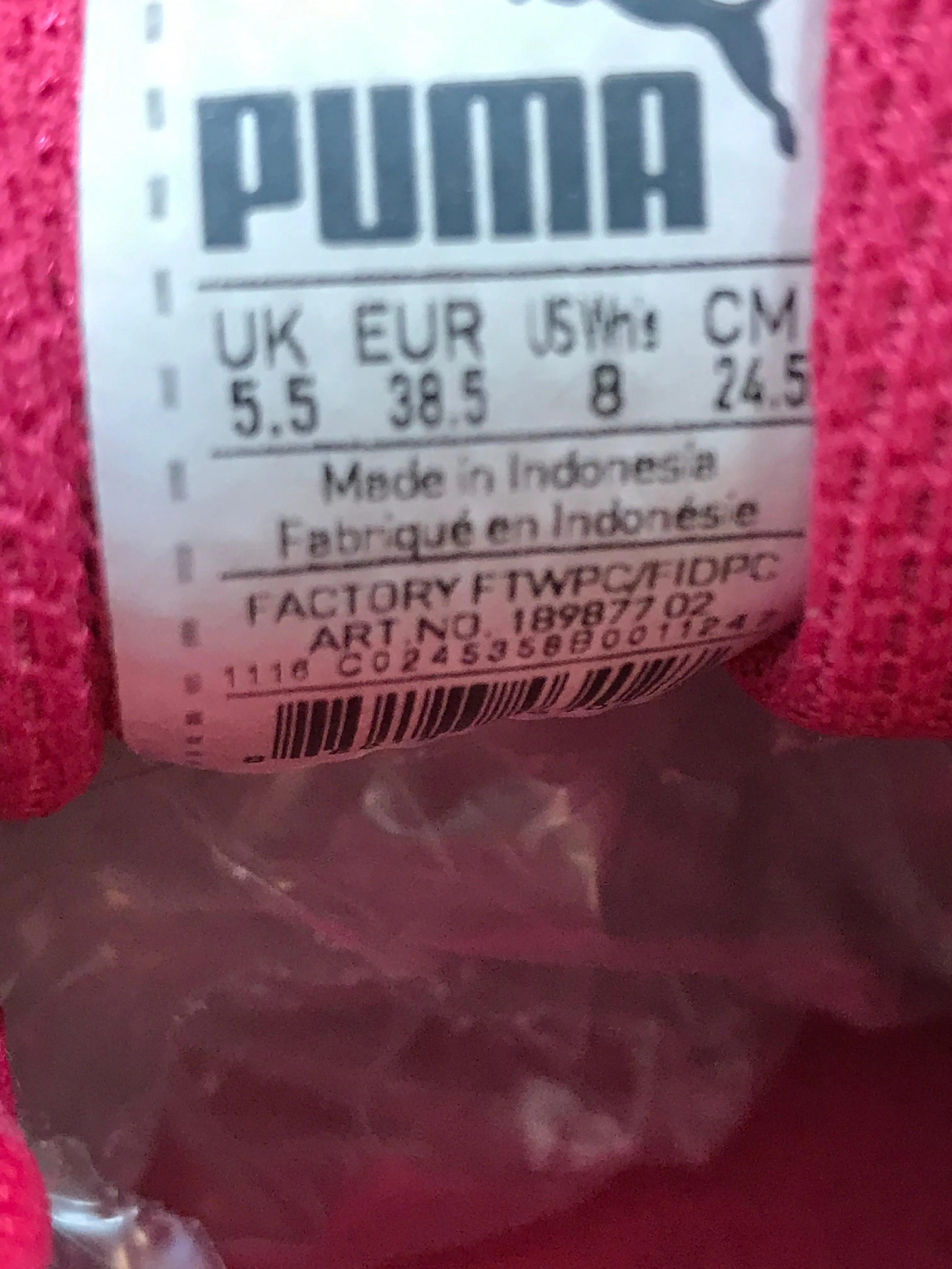 PUMA TAZON 6 Women Size 8 Cross Trainers Shoes Sneakers