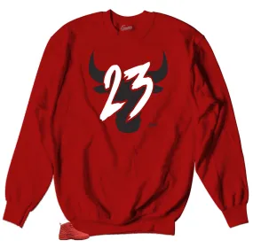 Retro 12 Gym Red Toro Sweater