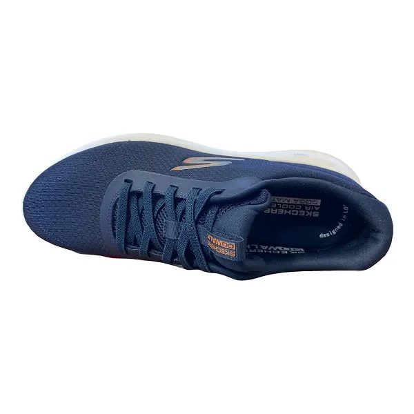 Skechers scarpa da ginnastica da uomo Go Walk Max Midshore 216281/NVOR blu-arancio