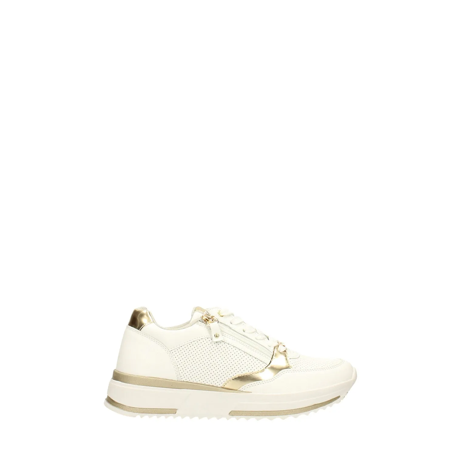 Sneakers con zip. Tacco alto 3cm