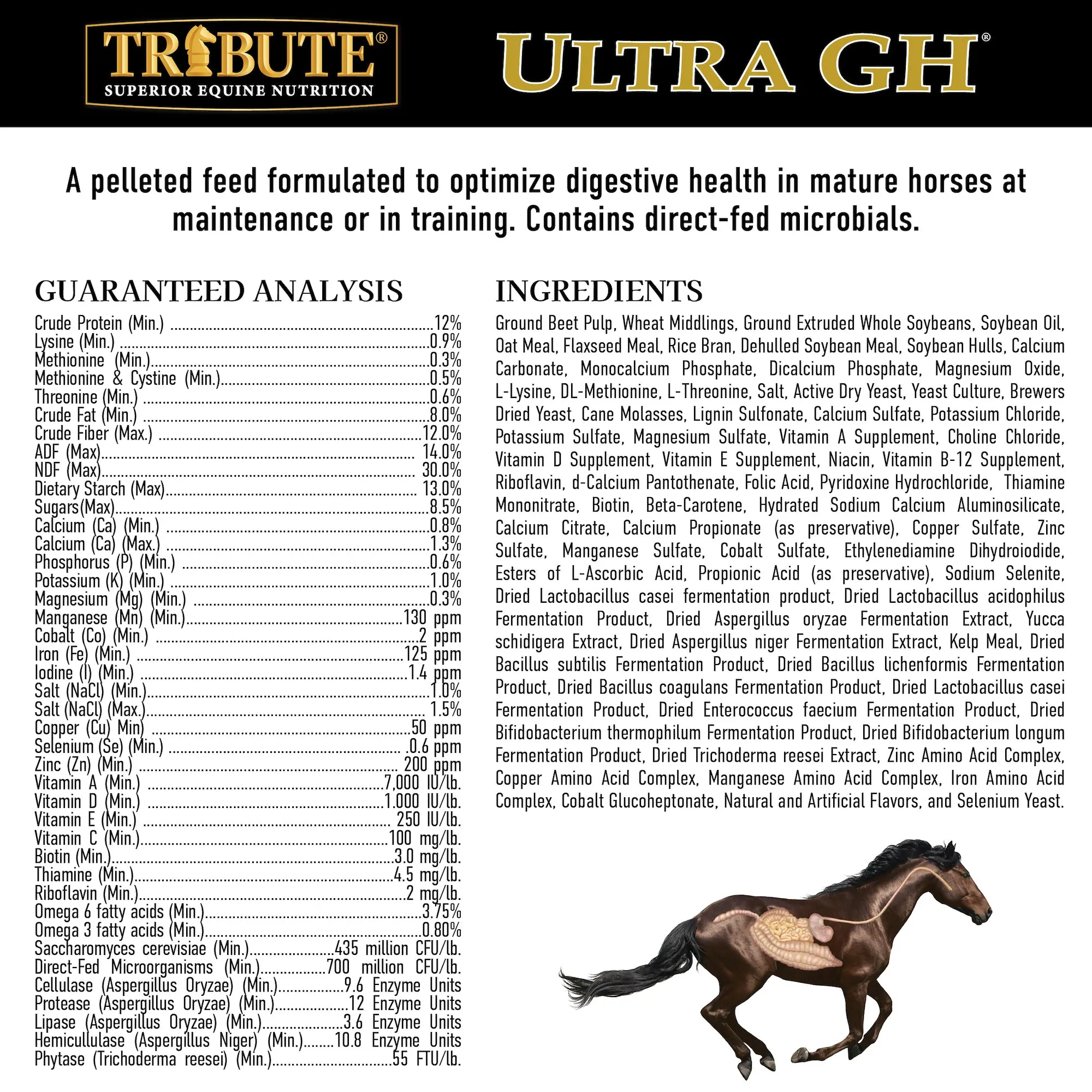 Ultra GH®, Pelleted Feed for Performance Horses